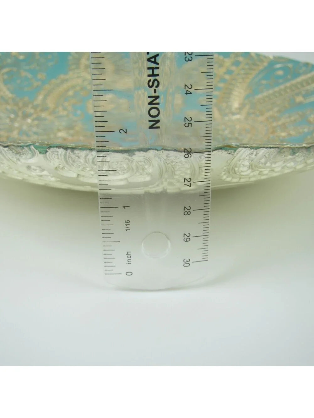 Vintage Decorative Glass Serving Bowl 13